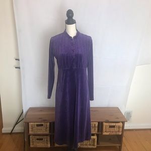 Vintage Purple Velvet Dress 8